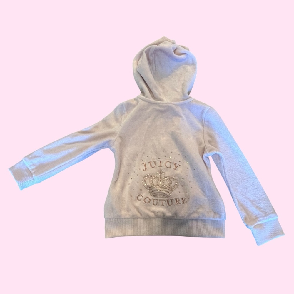 Juicy Couture 2T Kids Baby Pink Rhinestone Hoodie